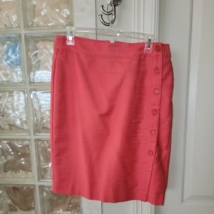 Loft. Beautiful coral skirt, size 8